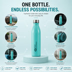 Four Brothers Stainless Steel Water Bottle ( Elite )– Single Wall, Leakproof, Lightweight