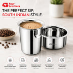 Traditional Stainless Steel Coffee Dubra Set | Four Brothers