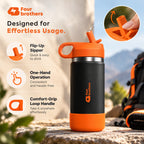 Wave Active Hot and Cold Stainless Steel Straw Bottle 600ml Four Brothers