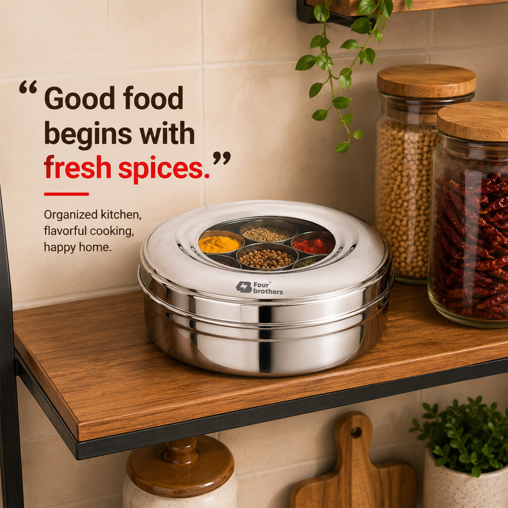7 in 1 Spice Box -Stainless Steel