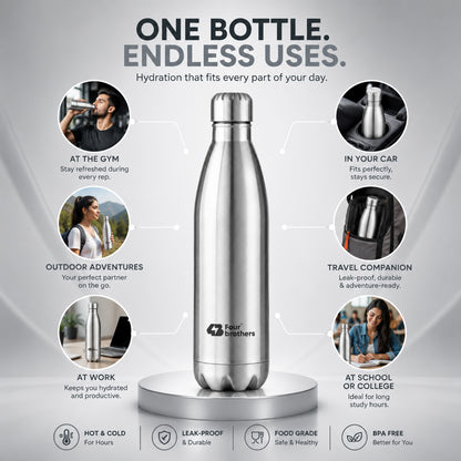 Hot & Cold Water Bottle ( Cola ) - Double Wall Flask – 304-grade stainless steel