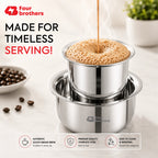 Traditional Stainless Steel Coffee Dubra Set | Four Brothers