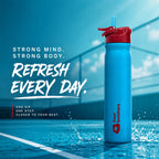 Four Brothers Stainless Steel Sipper Bottle ( Sippy ) – Single Wall, Leakproof Straw Water Bottle