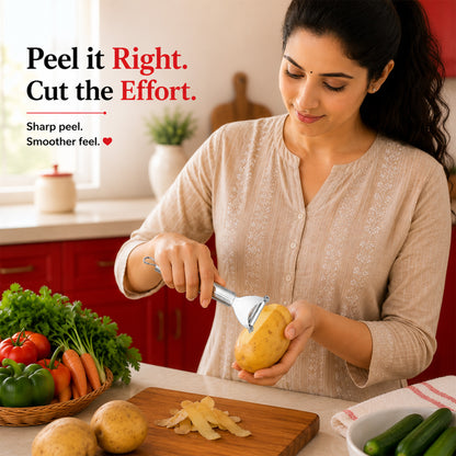 Premium Stainless Steel Peeler for Vegetables & Fruits