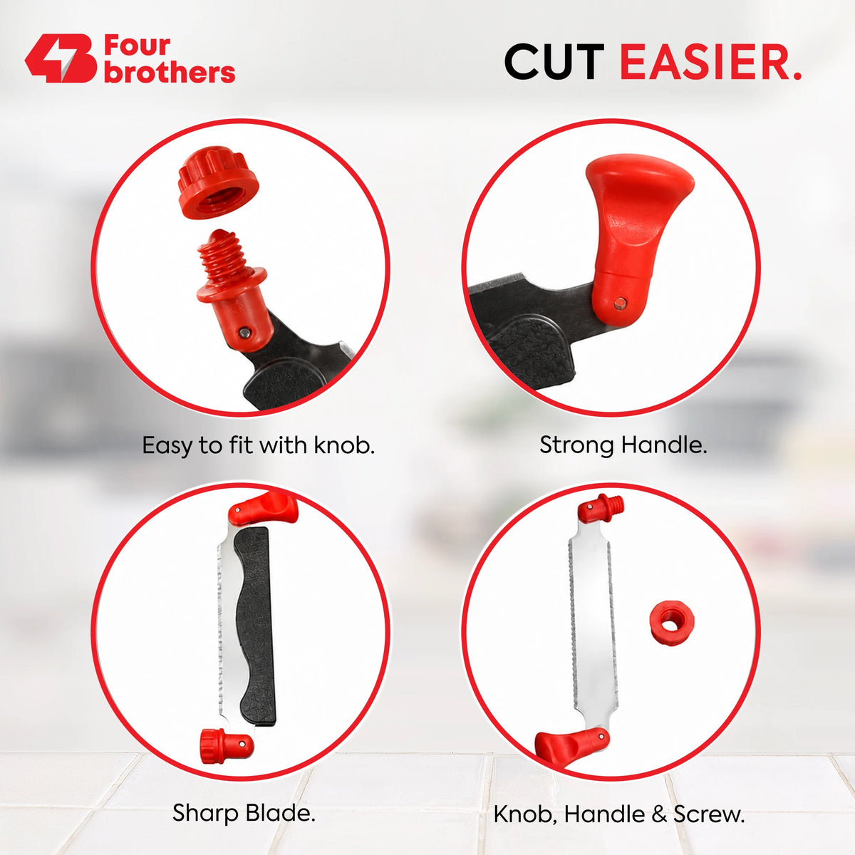 Royal Stainless Steel Cutting Board with Reversible Built-In Cutter | Four Brothers