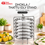 Dhokla Stand, Thattu Idly Stand Stainless Steel Steamer Plate | Four Brothers