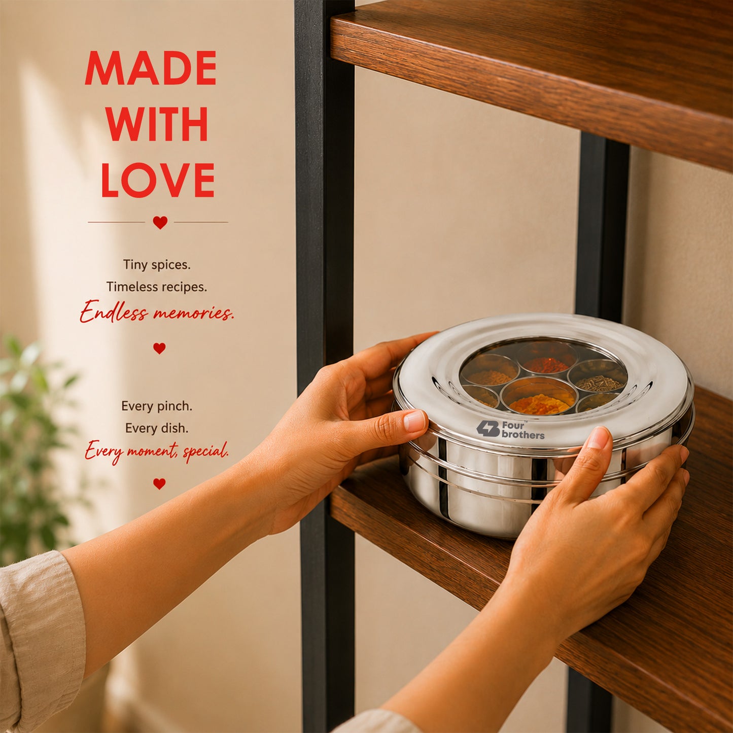 7 in 1 Spice Box -Stainless Steel