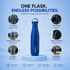 Four Brothers Insulated Water Bottle ( Rolex ) – 18Hr Hot & 24Hr Cold Stainless Steel Flask (Leakproof)