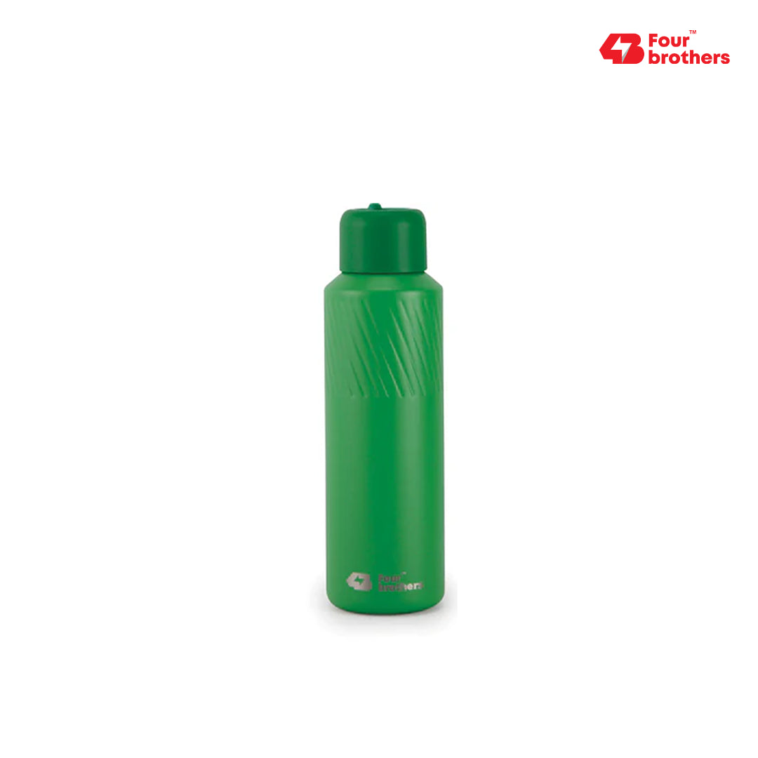 Four Brothers Insulated Water Bottle ( Aqua ) – 18Hr Hot & 24Hr Cold Stainless Steel Flask (Leakproof)