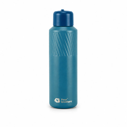 Four Brothers Insulated Water Bottle ( Aqua ) – 18Hr Hot & 24Hr Cold Stainless Steel Flask (Leakproof)