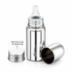 304 Stainless Steel Baby Feeding Bottle and Porrin Combo | Four Brothers