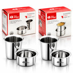 Traditional Stainless Steel Coffee Dubra Set | Four Brothers