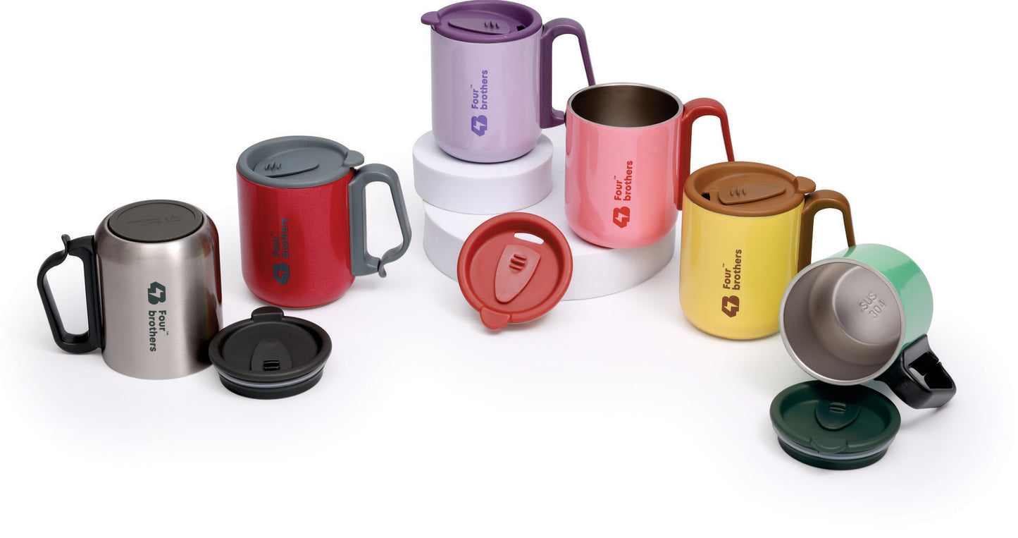 Bunny Coffee Mug with Lid – Double Wall | 304 Stainless Steel (250ml)