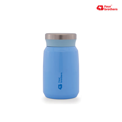 Four Brothers Insulated Food Jar – Hot & Cold Stainless Steel Container for Sambar, Rasam & Buttermilk (Leakproof, Travel-Friendly)