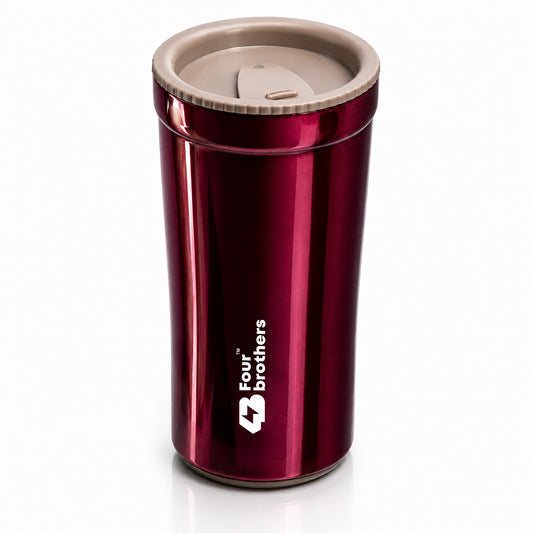 Catch Coffee Mug with Lid – Double Wall | 304 Stainless Steel (280ml)