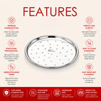 Stainless Steel Idiyappam Steamer Plate Set –  (6.5 Inch)