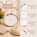 Stainless Steel Idiyappam Steamer Plate Set –  (6.5 Inch)