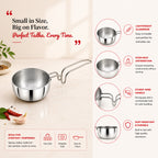 Aluminium Tadka Pan, Lightweight & Efficient | Four Brothers