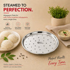 Stainless Steel Idiyappam Steamer Plate Set –  (6.5 Inch)