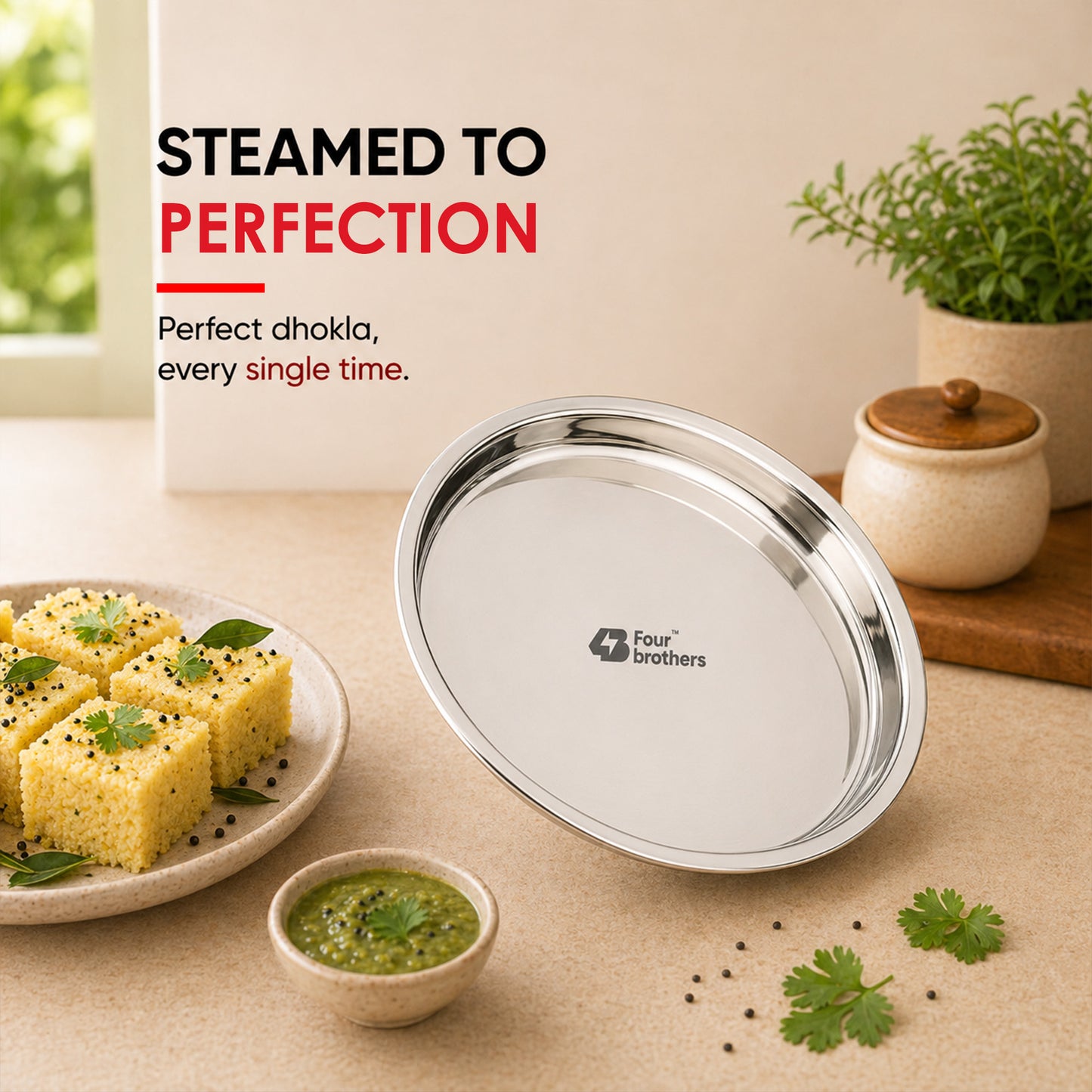 Dhokla Plate | Thattu Idly Plate - Single Pc