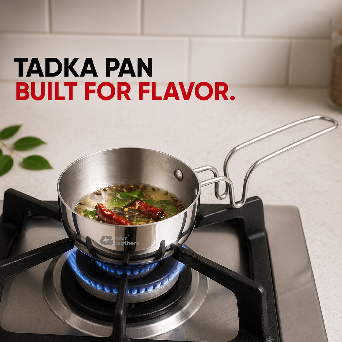 Vagaria Aluminium Tadka Pan -Light, Efficient & Indian Kitchen Ready