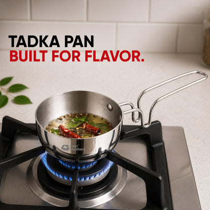 Vagaria Aluminium Tadka Pan -Light, Efficient & Indian Kitchen Ready