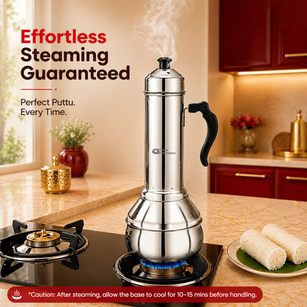 Puttu Kodam – Traditional Stainless Steel Puttu Maker