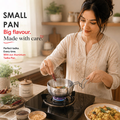 Vagaria Aluminium Tadka Pan -Light, Efficient & Indian Kitchen Ready