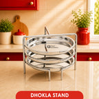 Dhokla Stand / Thattu Idly Stand – Stainless Steel Steamer Plate
