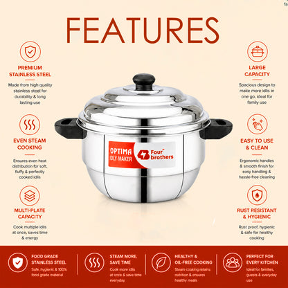 Optima Idly Maker - Stainless Steel