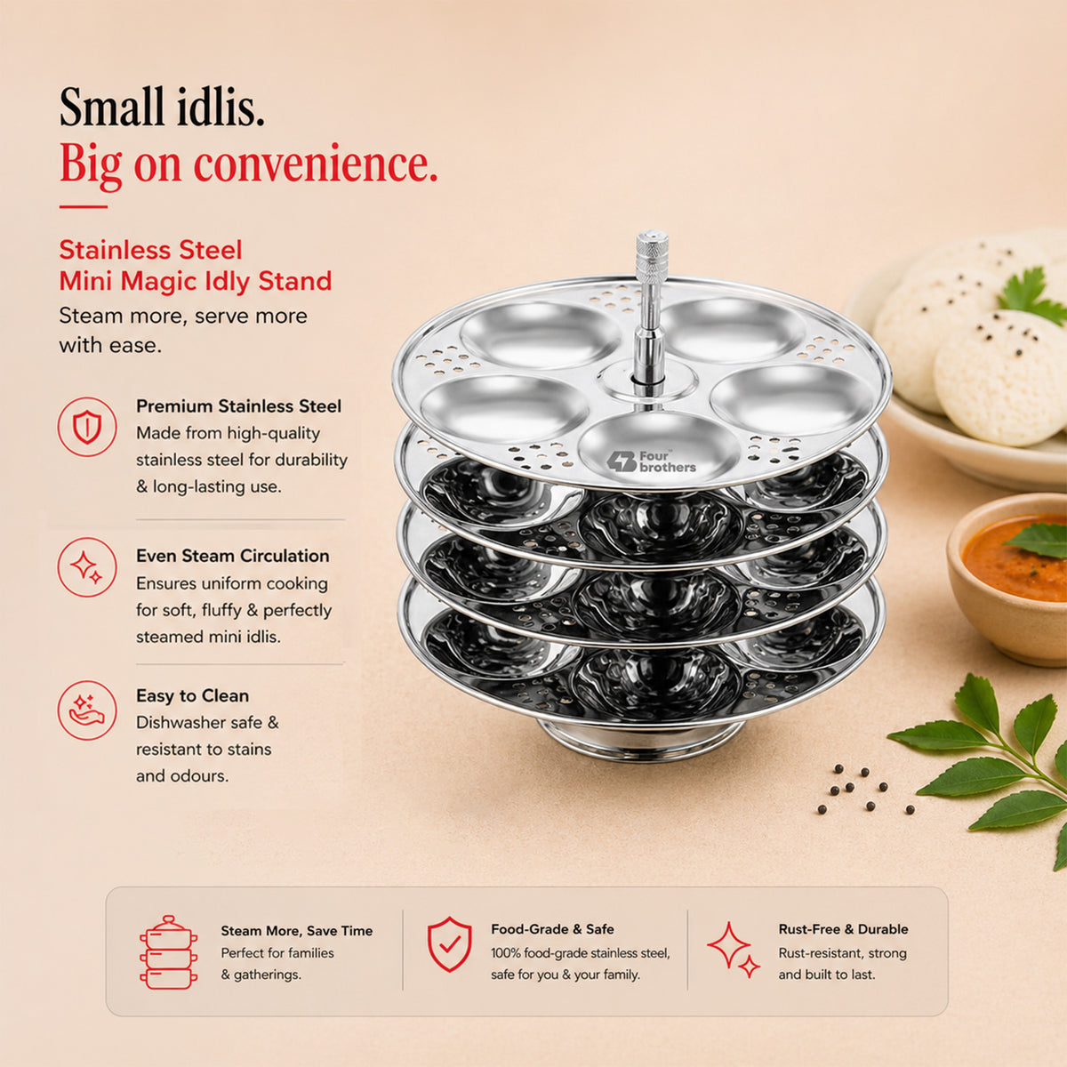Mini / Magic Idly Set – Replacement Stand for Mini Idlis