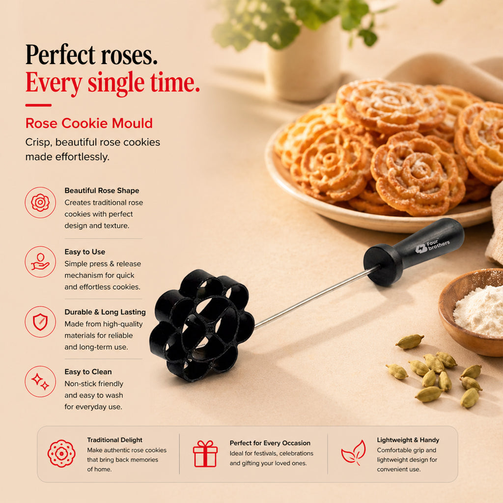 Non Stick Achu Murukku Rose Cookie Mould