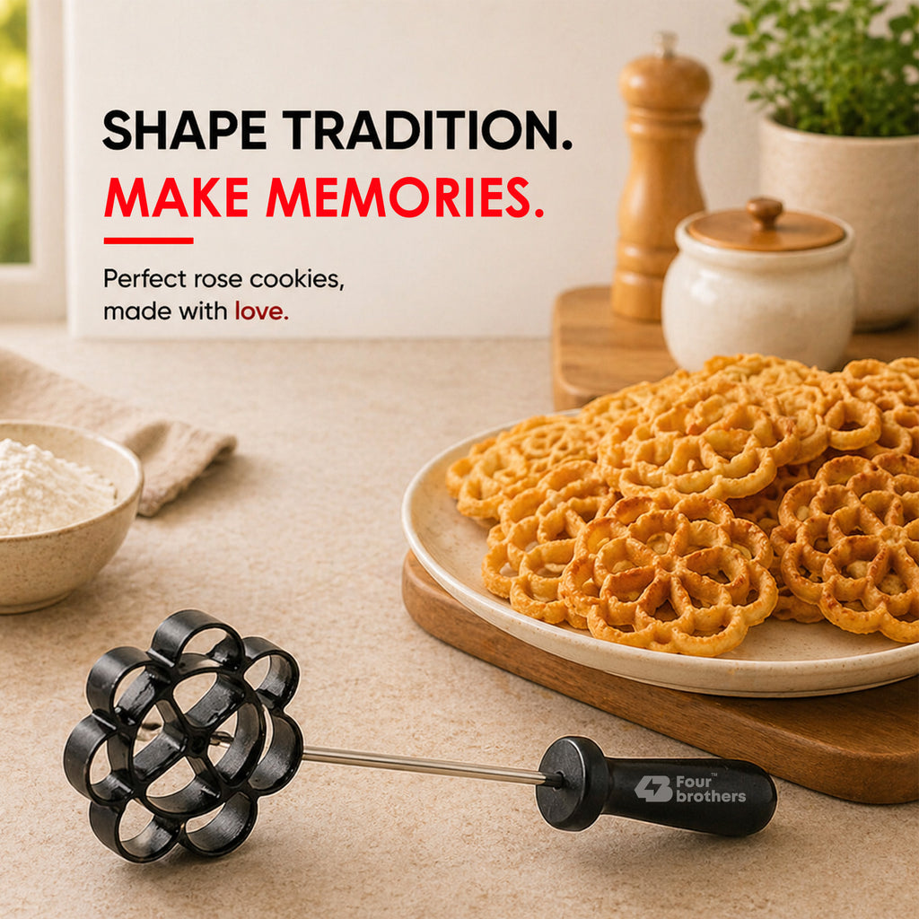 Non Stick Achu Murukku Rose Cookie Mould