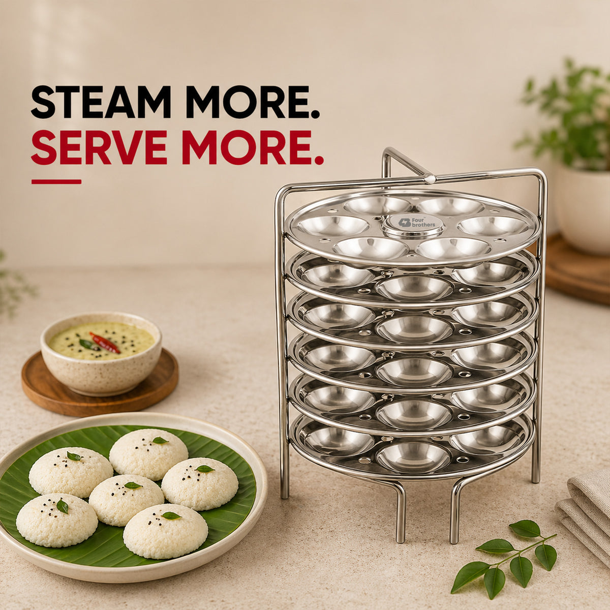 Mini Idly Stand – Stainless Steel Steamer Plate