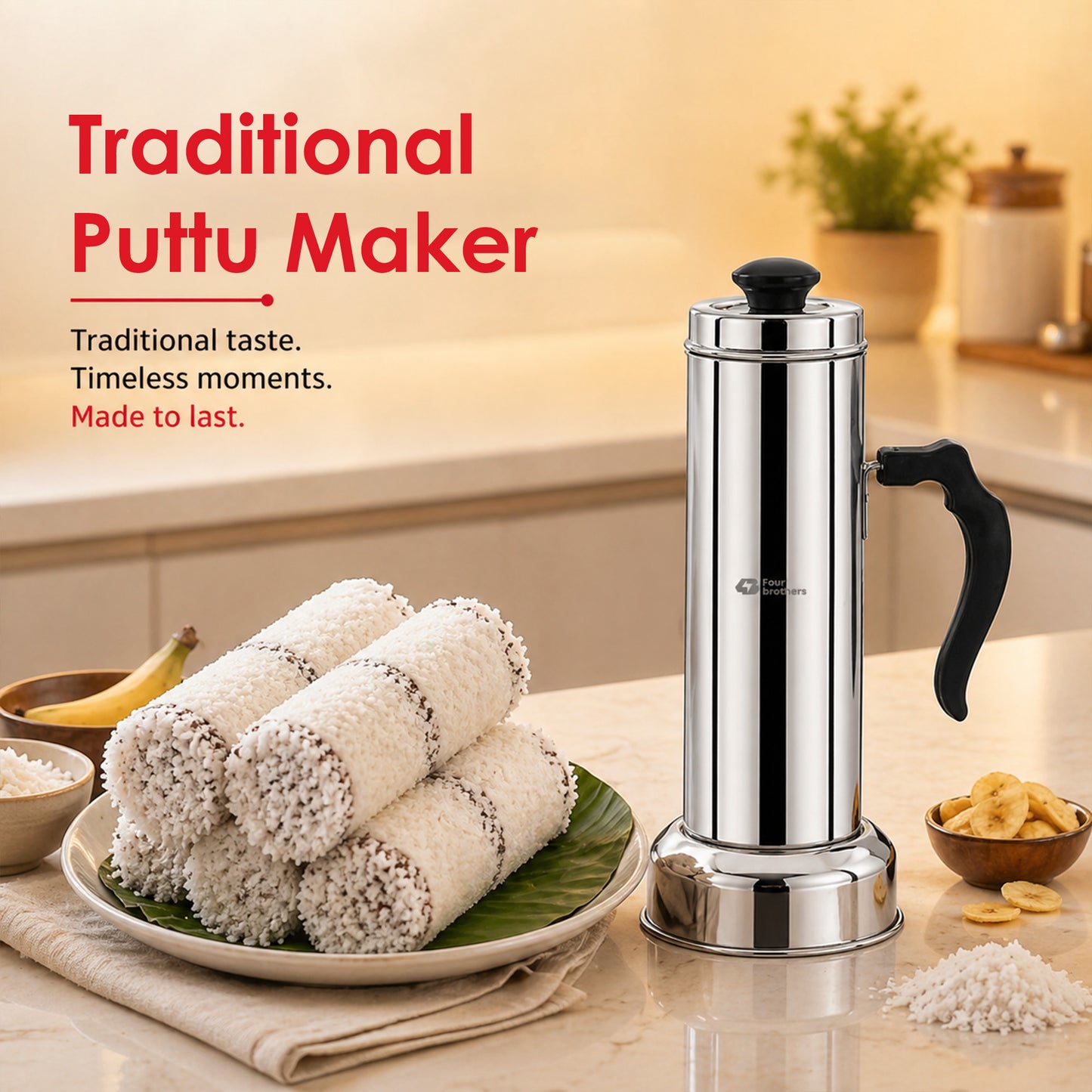 Traditional Puttu Maker