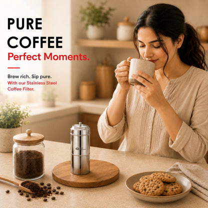 Stainless Steel Coffee Filter South Indian Style