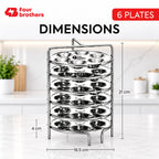Mini Idly Stand Stainless Steel Steamer Plate, 5 Idlis Per Plate | Four Brothers