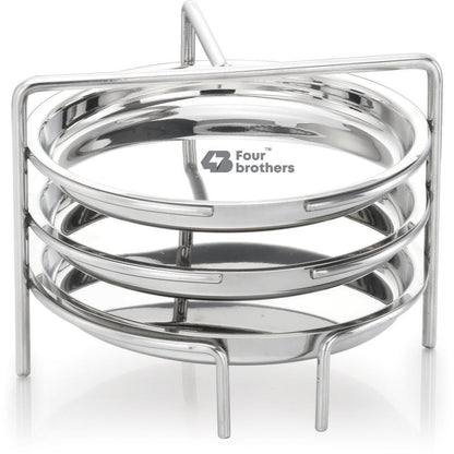 Dhokla Stand / Thattu Idly Stand – Stainless Steel Steamer Plate