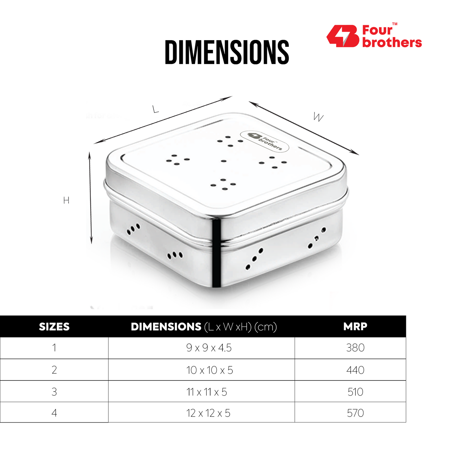 SS Mint & Coriander Storage Box | Fridge Fresh Herb Keeper | 100% Food Grade Steel