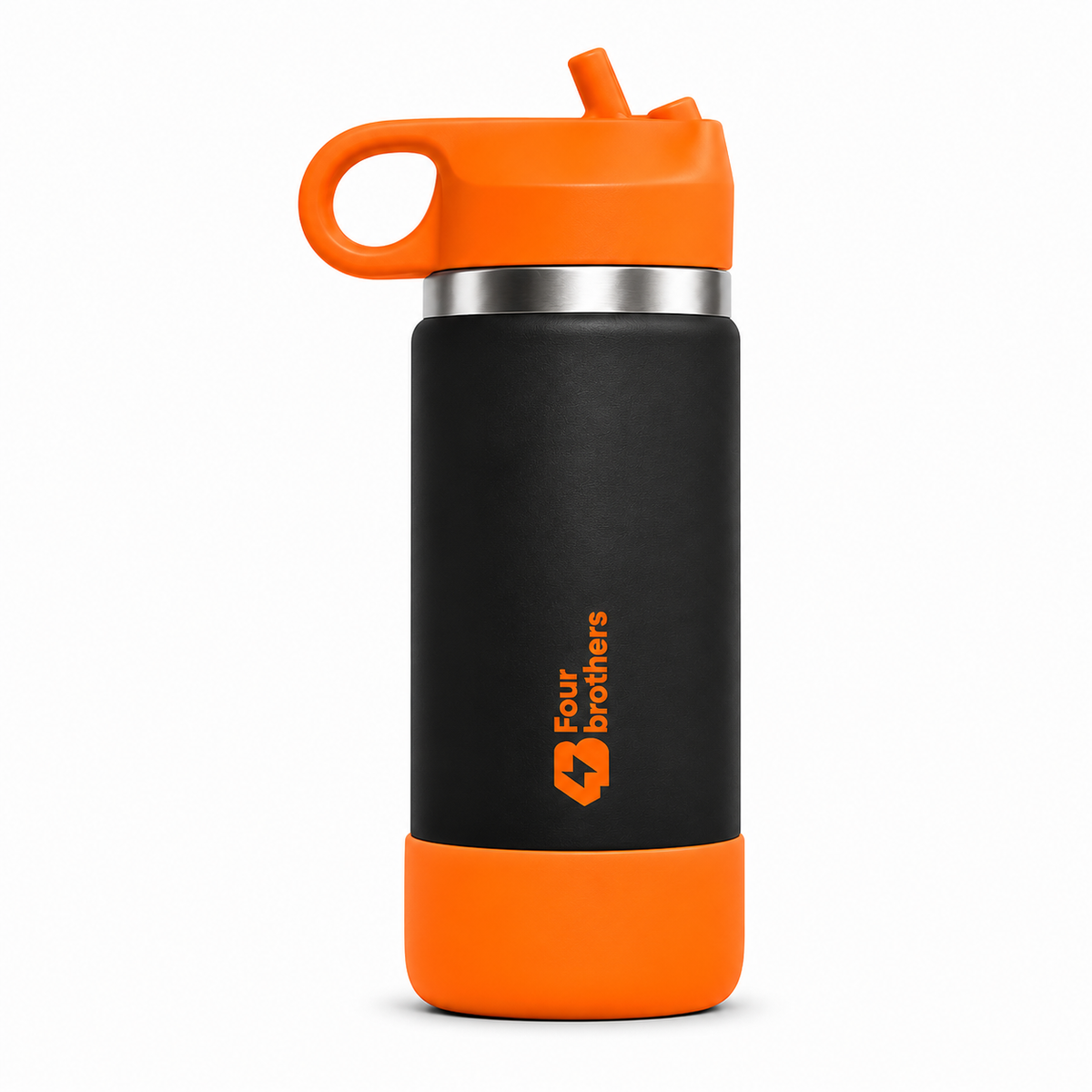 Wave Active Hot and Cold Stainless Steel Straw Bottle 600ml Four Brothers
