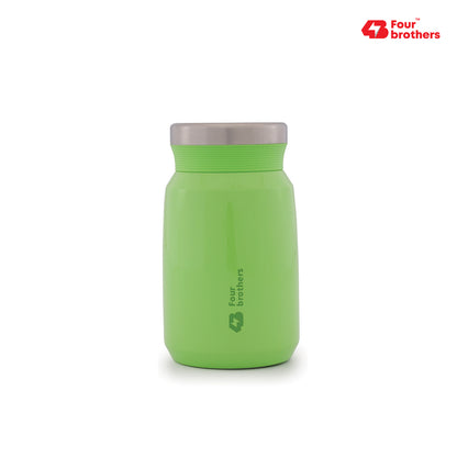 Four Brothers Insulated Food Jar – Hot & Cold Stainless Steel Container for Sambar, Rasam & Buttermilk (Leakproof, Travel-Friendly)