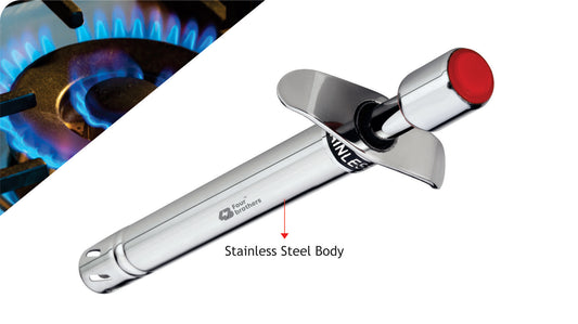 Stainless Steel Gas Lighter – Reliable Spark, Sleek Build
