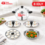 Optima Stainless Steel Idly Maker, Induction & Gas | Four Brothers