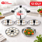 Optima Stainless Steel Idly Maker, Induction & Gas | Four Brothers