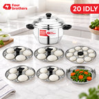 Optima Stainless Steel Idly Maker, Induction & Gas | Four Brothers
