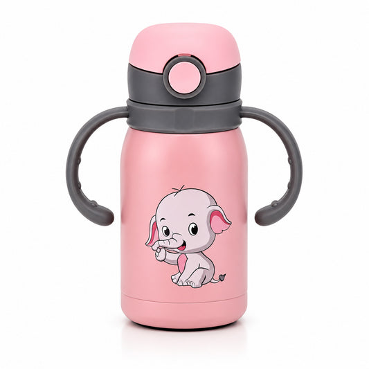Four Brothers Kids Insulated Sipper Bottle - 300ml  – 18Hr Hot & 24Hr Cold, Leakproof with  Straw