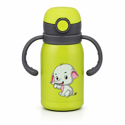 Four Brothers Kids Insulated Sipper Bottle - 300ml  – 18Hr Hot & 24Hr Cold, Leakproof with  Straw