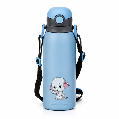 Four Brothers Kids Insulated Sipper Bottle - 750ml - 18Hr Hot & 24Hr Cold, Leakproof with Straw