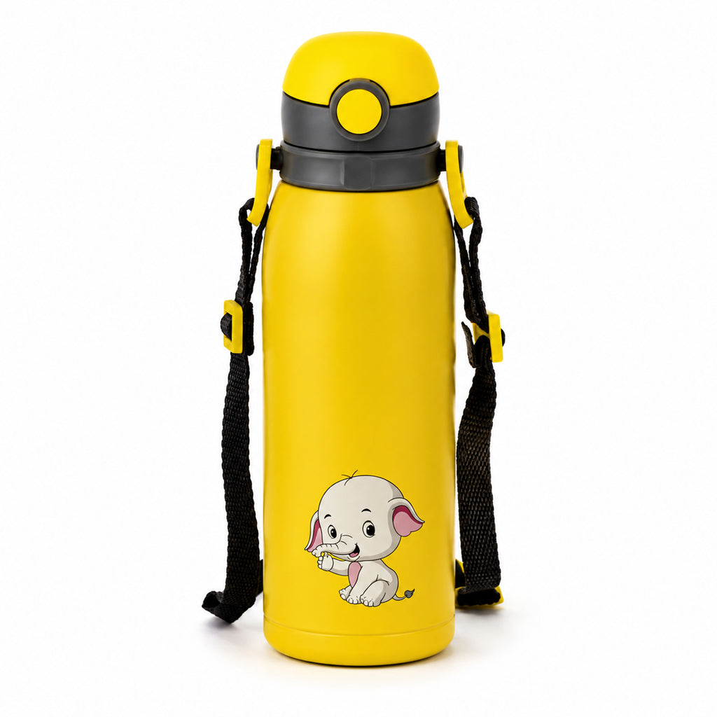 Four Brothers Kids Insulated Sipper Bottle - 750ml - 18Hr Hot & 24Hr Cold, Leakproof with Straw