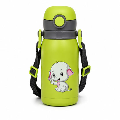 Four Brothers Kids Insulated Sipper Bottle- 300ml - 18Hr Hot & 24Hr Cold, Leakproof with Straw